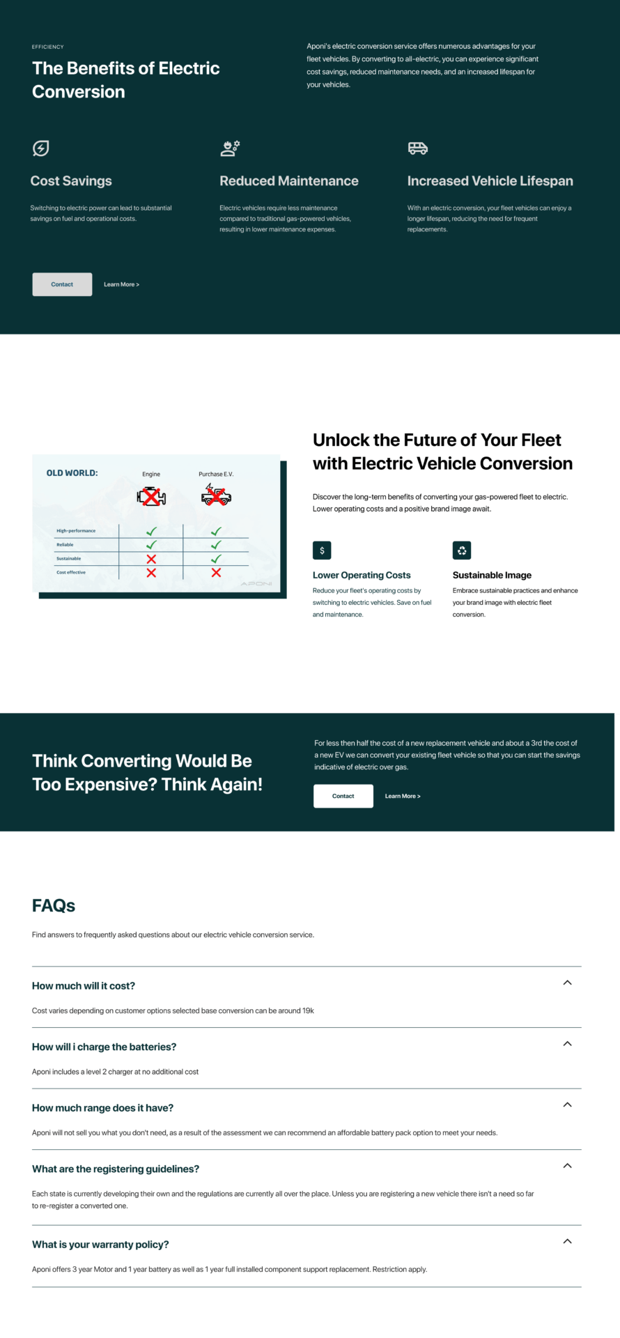 The homepage of a website with a green background.
