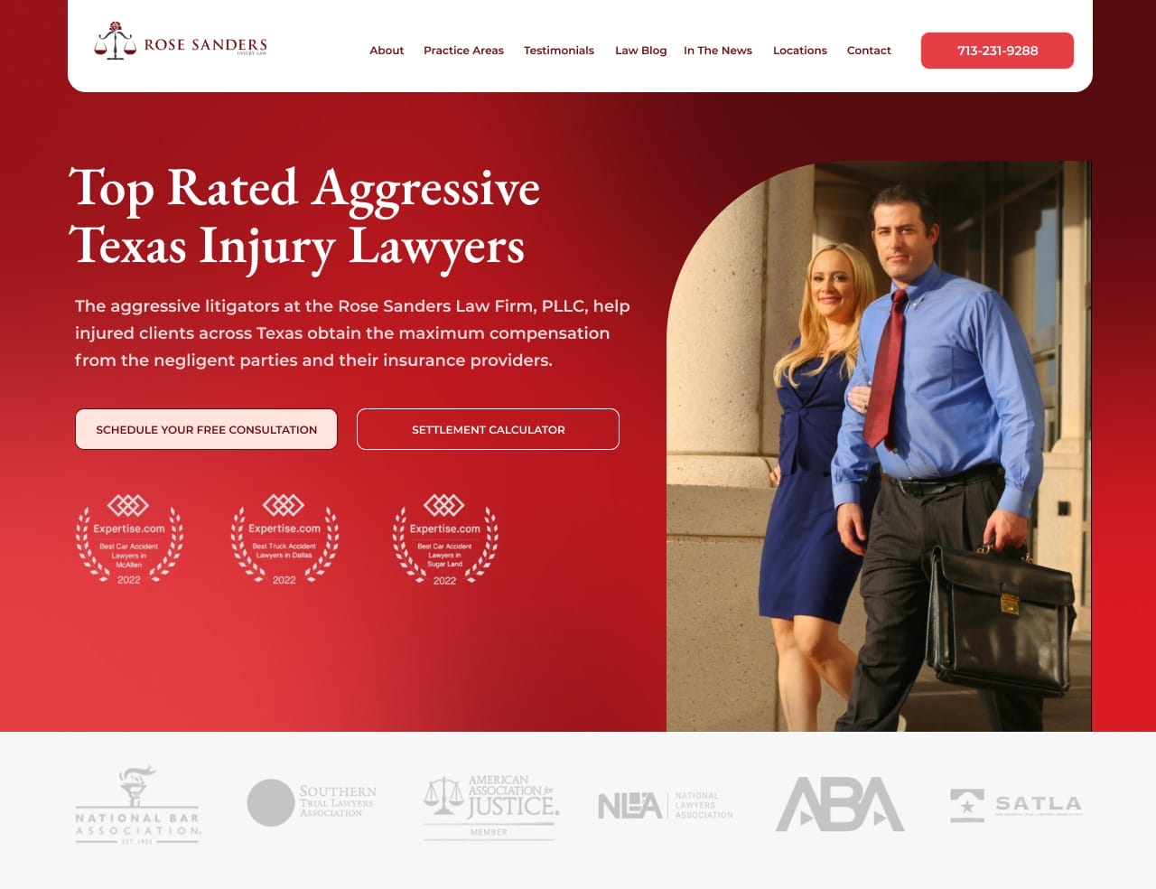 Top rated aggressive texas injury lawyers.
