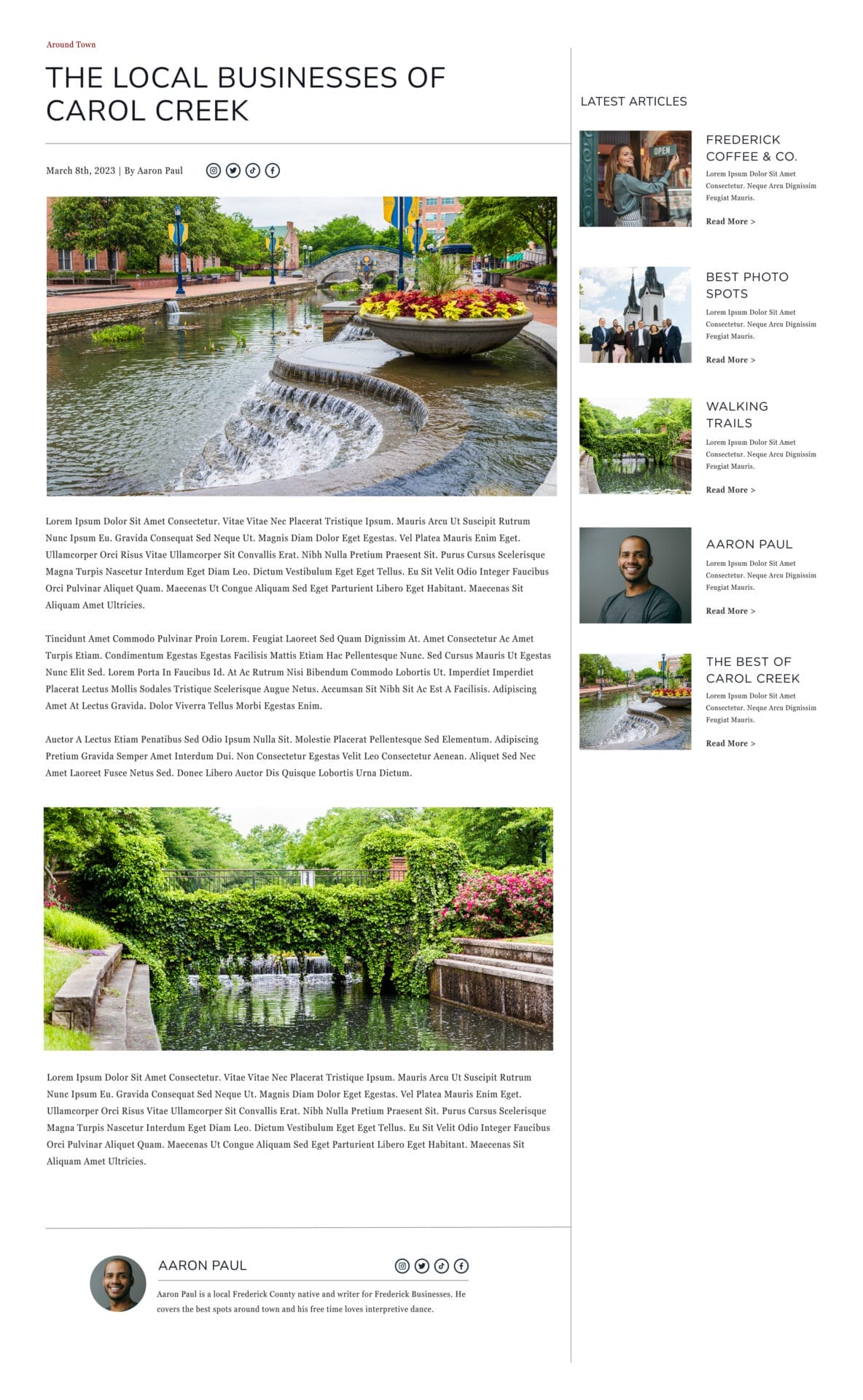 The local businesses of carol chile.