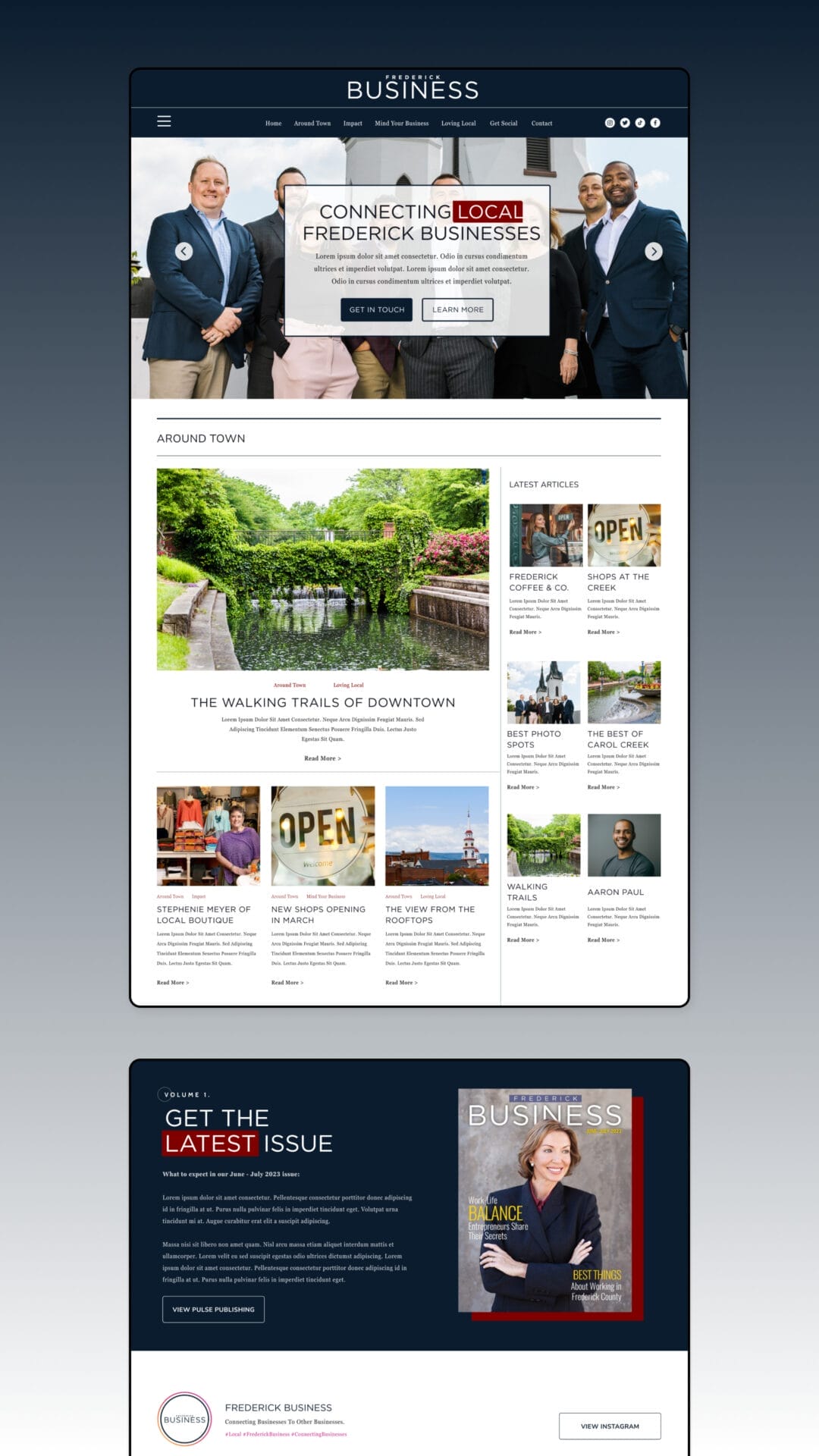 A website design for a law firm.