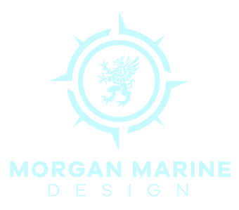 Morgan marine design logo.